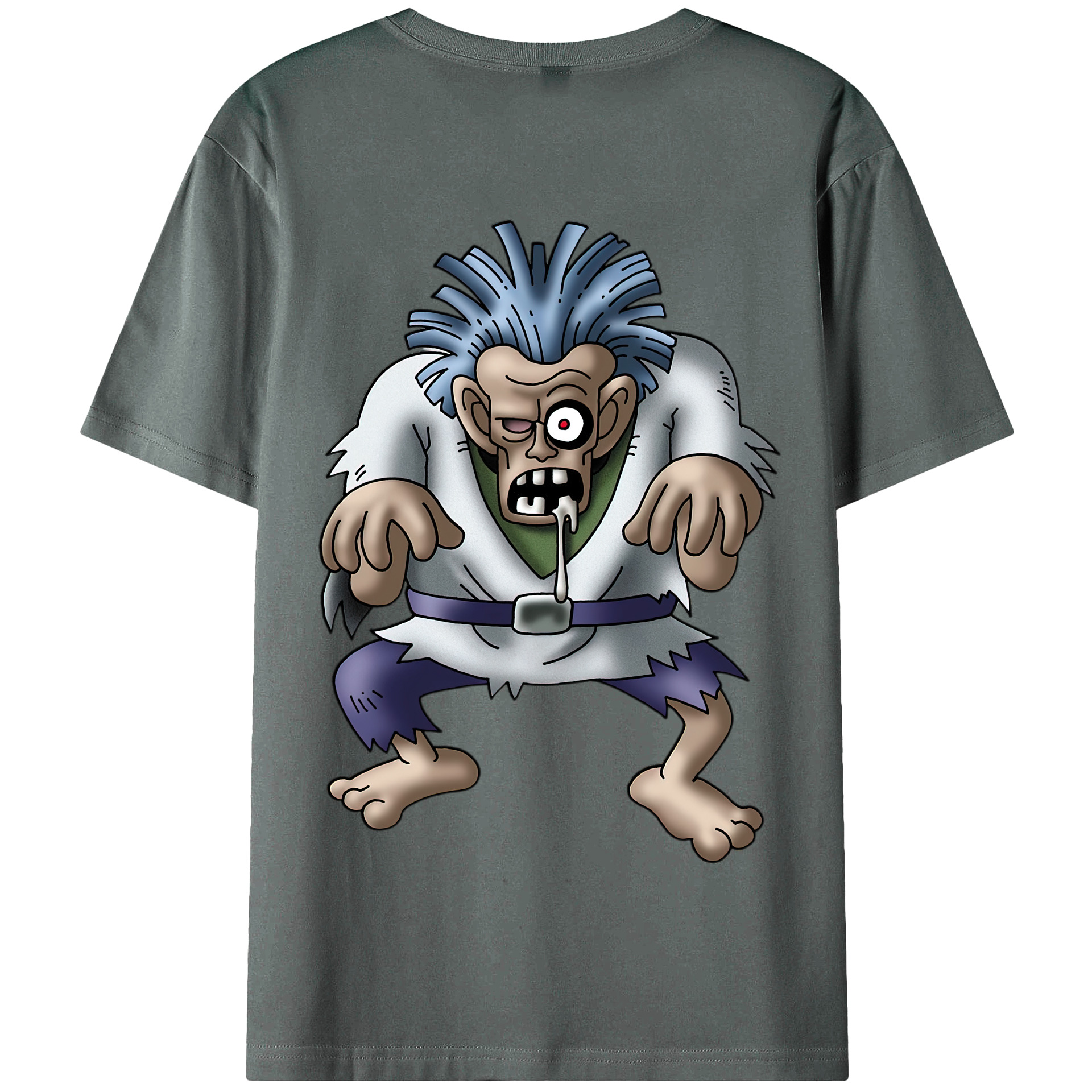 （画像用） ドラゴンクエスト Doragon Kuesuto Dragon Quest 綿100％半袖Tシャツ（背面プリント）